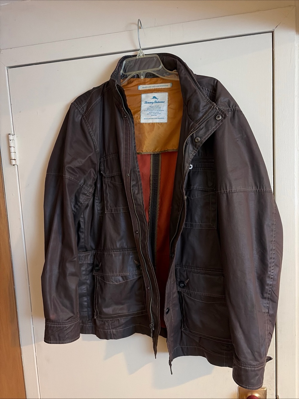 Tommy bahama Brown Casual Utility Jacket - Men's